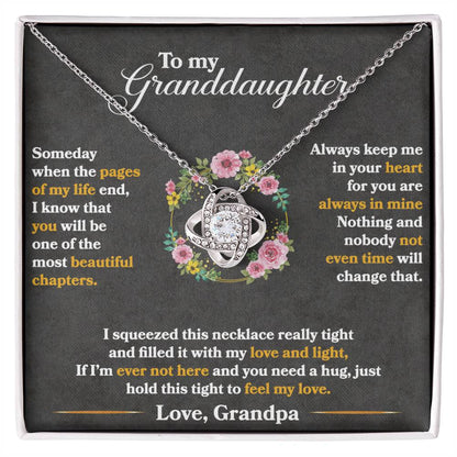 Keep Me In Your Heart - Love Knot Necklace