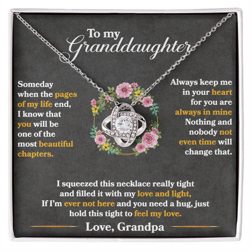 Keep Me In Your Heart - Love Knot Necklace