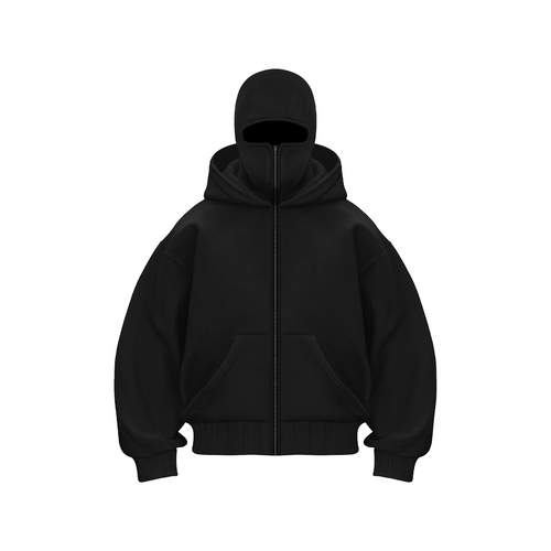 Double Hood Fleece-Lined Sweater